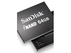 SanDisk's 64GB iNAND flash memory doubles storage capacity
