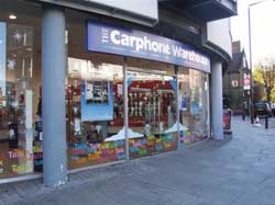 Orange and Carphone stores robbed